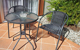 Twin Studio outside seating